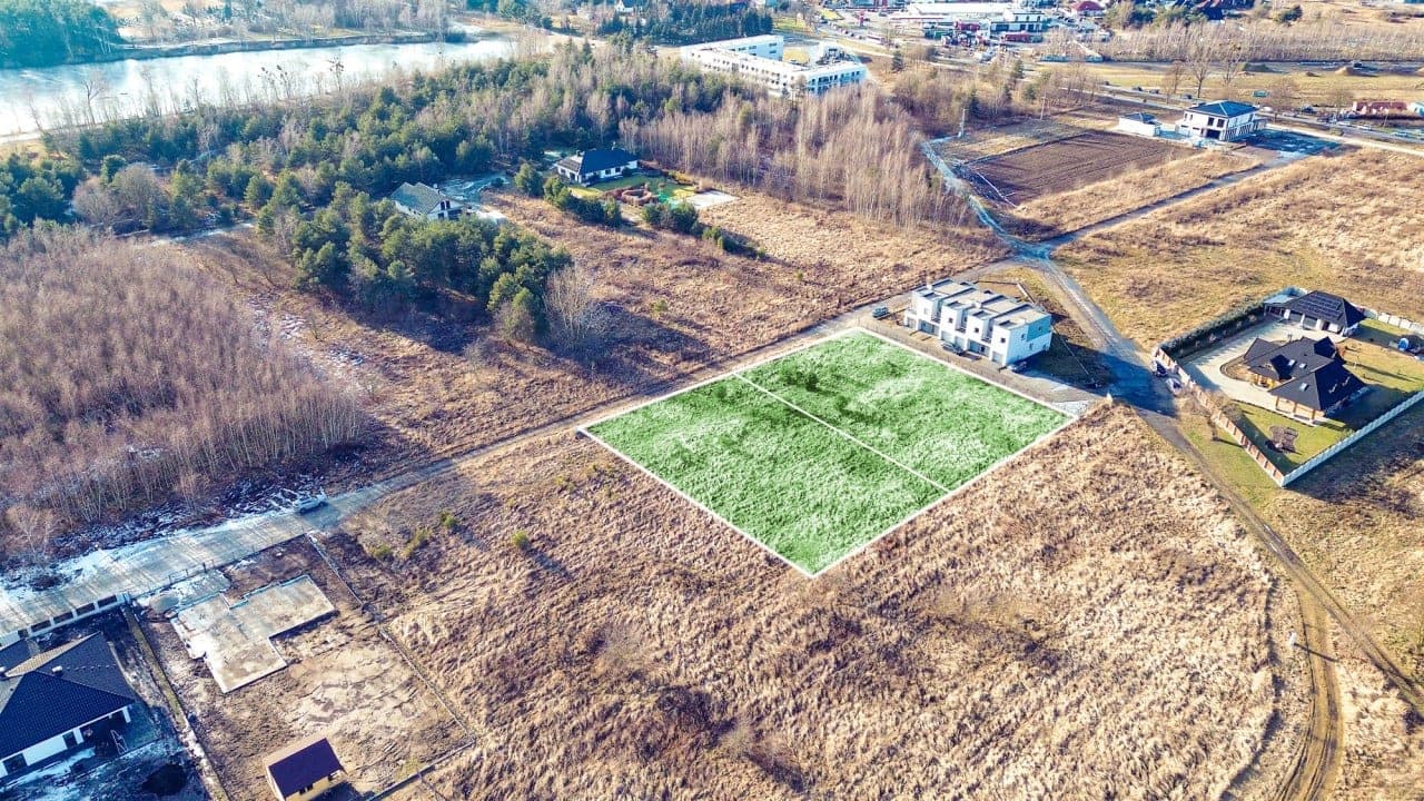 Działka budowlana 1174 m² — Jelcz-Laskowice, ul. Papieża